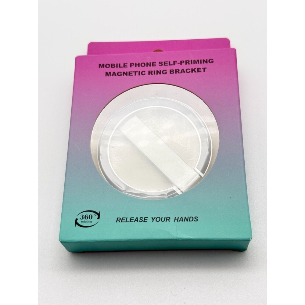 Mobile Phone Magnetic Ring Bracket Thin Profile  360° Rotating – New in Package